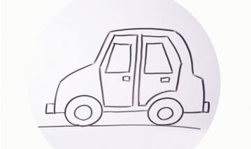 幼儿园小汽车简笔画步骤