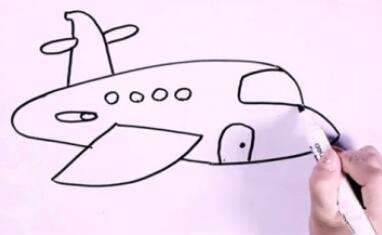 如何教宝宝画飞机？飞机简笔画步骤