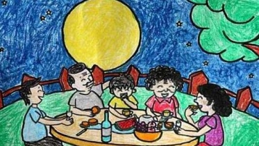 幼儿园关于中秋节的画怎么画