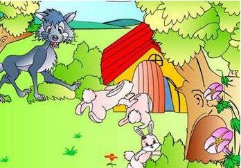 大灰狼和小白兔的故事