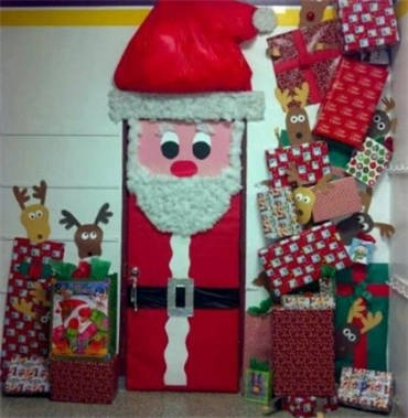 2018圣诞节幼儿园主体环境创设 圣诞节墙面布置
