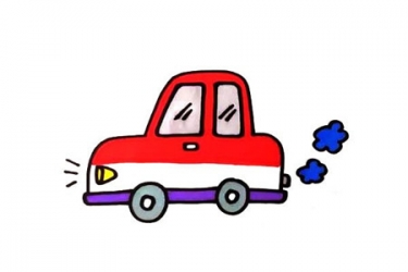 幼儿园简单的小汽车简笔画步骤图片