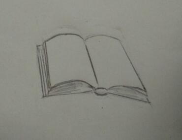 书怎么画？一本打开的书简笔画步骤图片