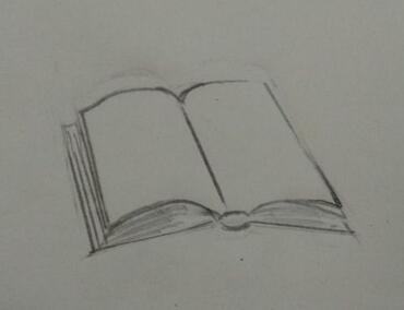 书怎么画？一本打开的书简笔画步骤图片