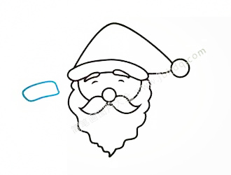 圣诞老人怎么画？圣诞老人简笔画步骤图片