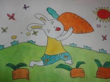 小兔子拔萝卜的故事