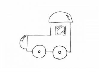 幼儿园彩色火车头简笔画步骤图片