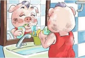 小猪照镜子的故事
