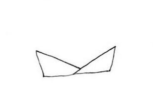 幼儿园折纸船简笔画步骤图片