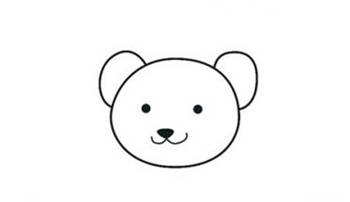 幼儿园彩色泰迪熊简笔画步骤图片