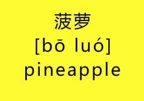 菠萝的英文 pineapple
