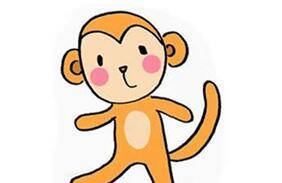 猴子怎么画？彩色小猴子简笔画步骤图片