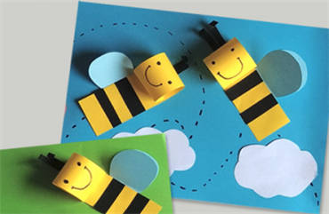 儿童节可爱蜜蜂卡片手工制作