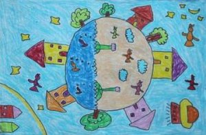 幼儿园大班画地球美术教案
