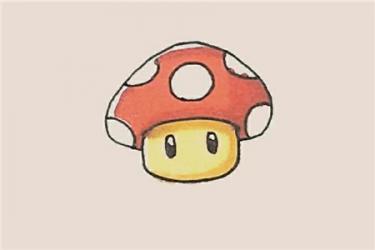 超级玛丽小蘑菇简笔画教程图片