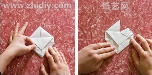 简单手工折纸心图解教程