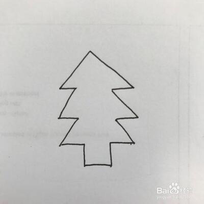 简单的圣诞树简笔画怎么画