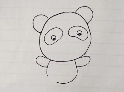 国宝大熊猫简笔画教程图片