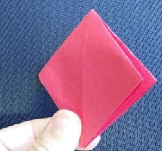 怎样简单折纸千纸鹤-红色千纸鹤
