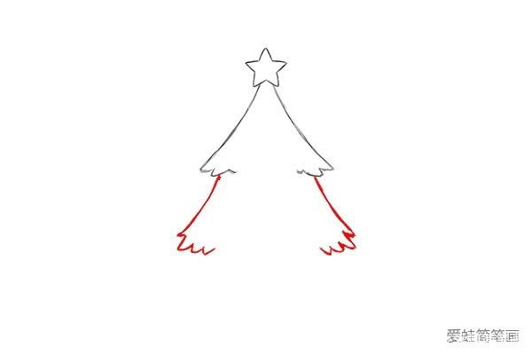 彩色圣诞树简笔画怎么画