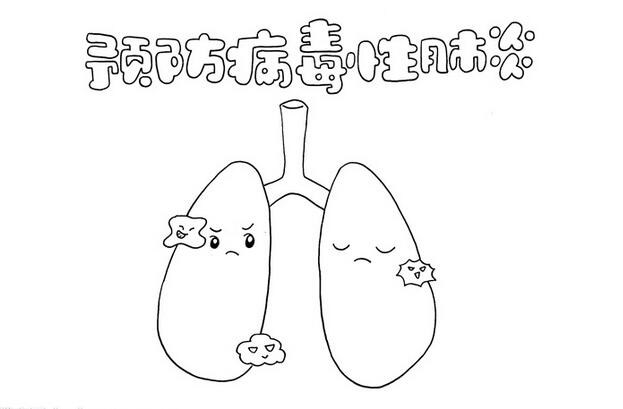 预防病毒性肺炎疾病手抄报