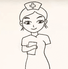白衣天使护士简笔画