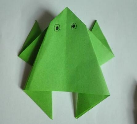 简单手工青蛙折纸教程