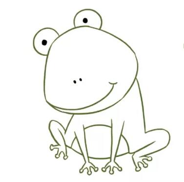 小青蛙简笔画教程图片
