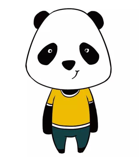 可爱的大熊猫简笔画教程图片