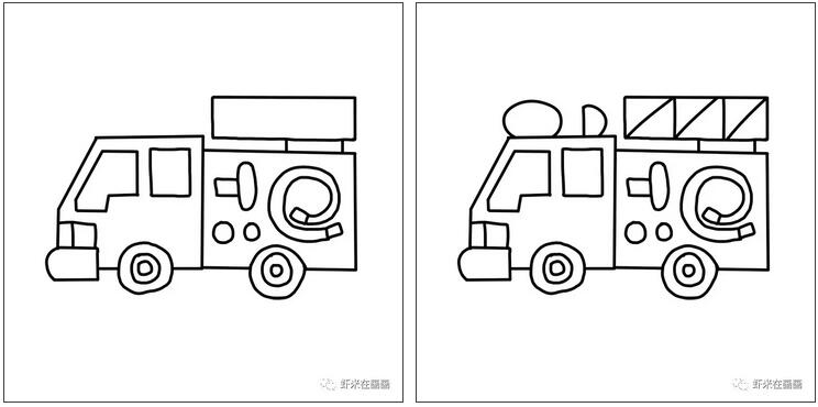 消防车简笔画教程图片