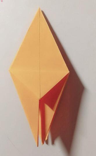 简单百合花折纸的折法