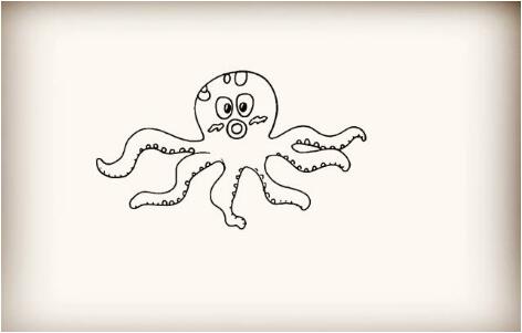 章鱼简笔画教程图片
