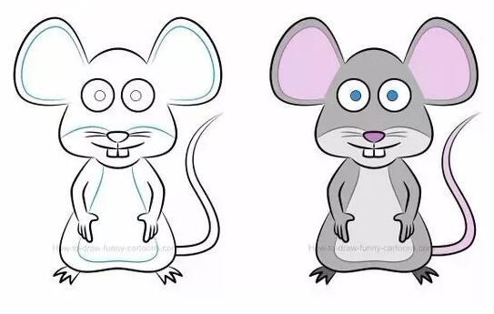 聪明的小老鼠多种简笔画画法