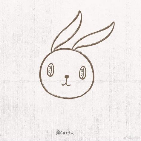 四月里的小兔子简笔画教程