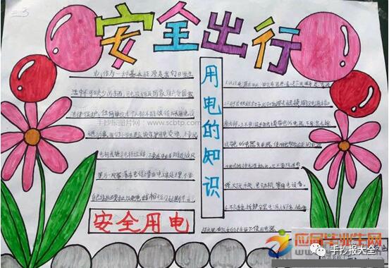 小学生安全教育手抄报简单漂亮