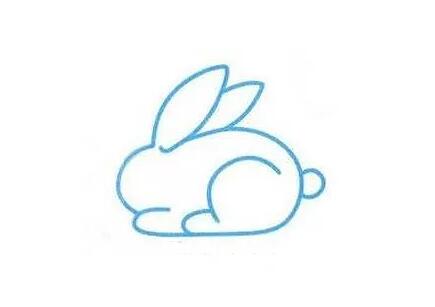 可爱的小白兔简笔画教程图片