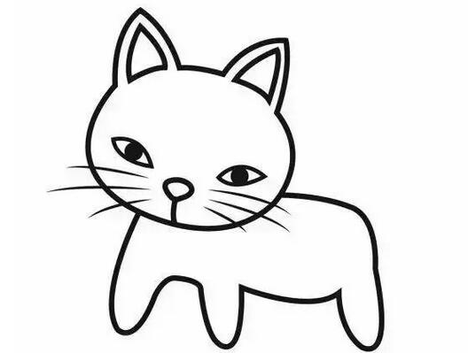 超级简单小花猫的简笔画画法