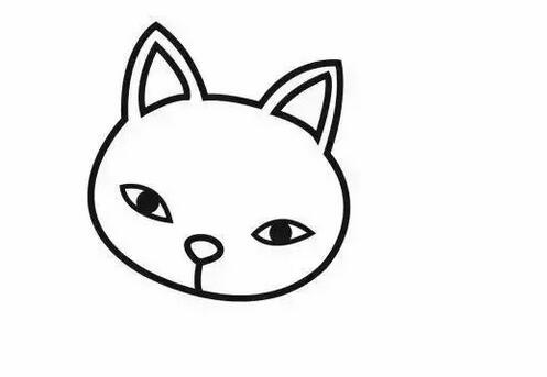超级简单小花猫的简笔画画法