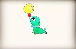 海洋生物小海狗简笔画教程图片