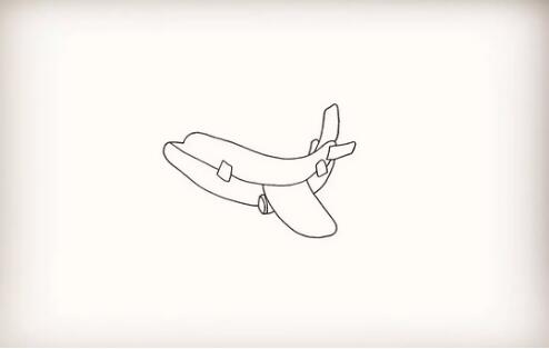 怎么画飞机？飞机简笔画教程图片