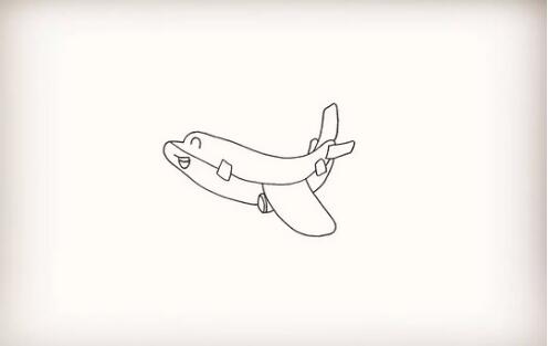 怎么画飞机？飞机简笔画教程图片