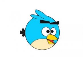 可爱的愤怒的小鸟简笔画教程图片
