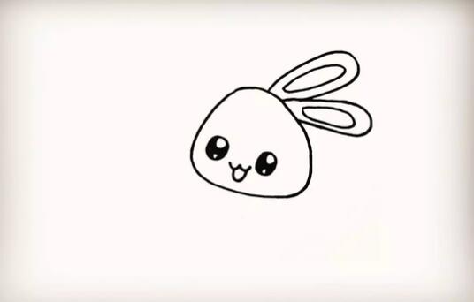 简单可爱的小白兔简笔画教程图片