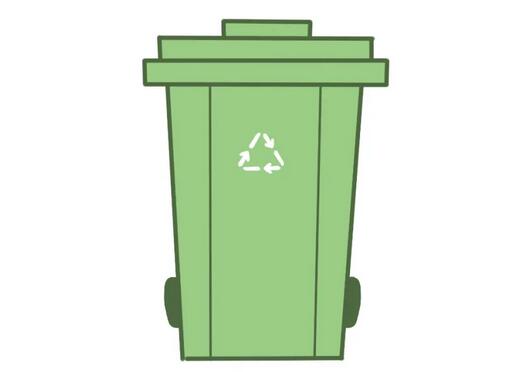 垃圾桶怎么画？可回收垃圾桶简笔画教程图片