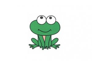 简单的小青蛙简笔画教程图片