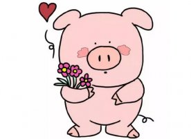 可爱的小猪简笔画教程图片
