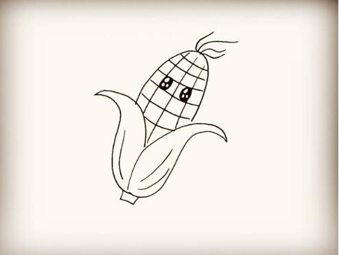 玉米简笔画教程图片
