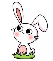 卡通可爱的小白兔简笔画教程图片
