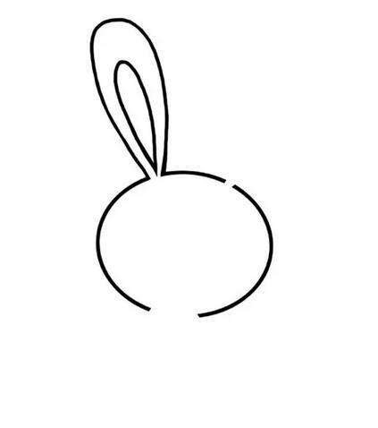 卡通可爱的小白兔简笔画教程图片
