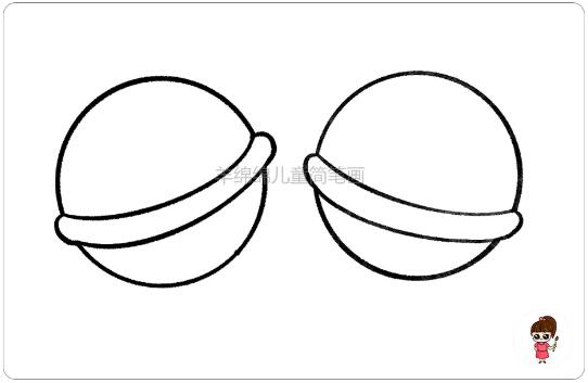 非常简单的棒棒糖简笔画教程图片